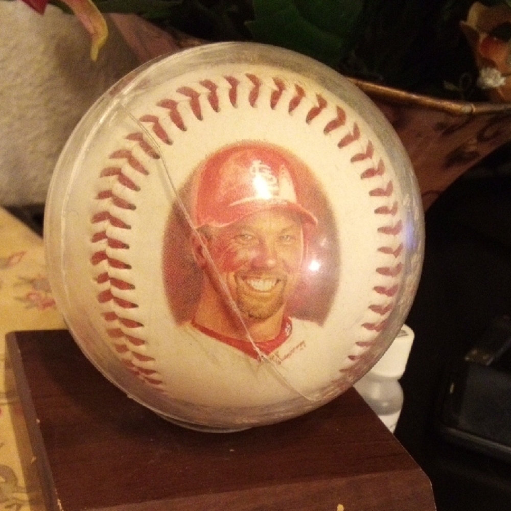 Baseball with Player Portrait